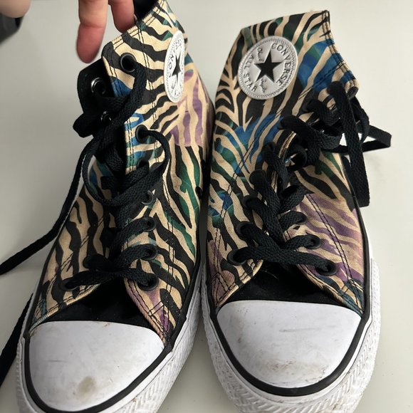 Converse Zebra Print High Tops - Picture 2 of 3